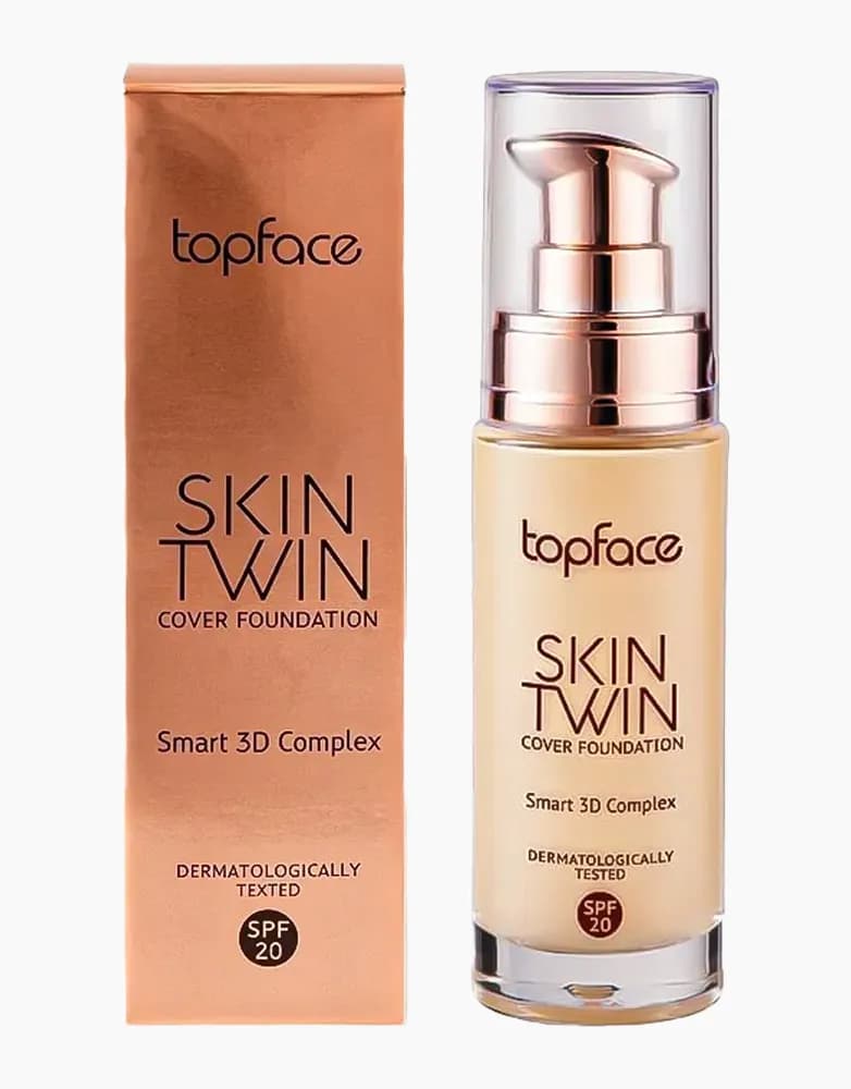 کرم پودر تاپ فیس مدل Skin twin | حجم 32 میل | spf +20