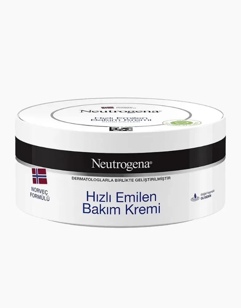 کرم مرطوب کننده پوست خشک نوتروژینا مدل Hizli Emilen Bakim Kremi | حجم 200 میل