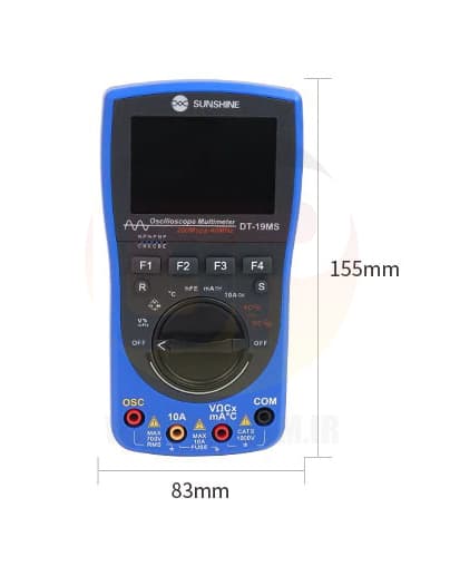 مولتی متر اسیلوسکوپ دار دیجیتال سانشاین OSCILLOSCOPE DIGITAL MULTIMETER DT_19MS SUNSHINE — تصویر ۲