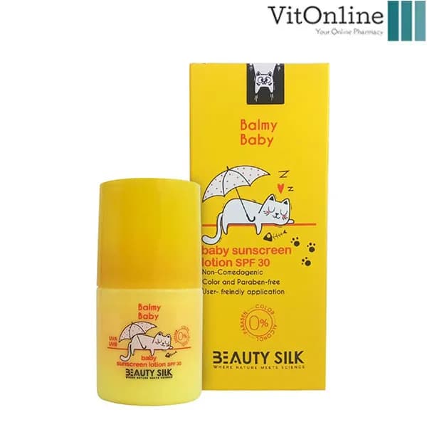 لوسیون ضدآفتاب کودک SPF30 بیوتی سیلک