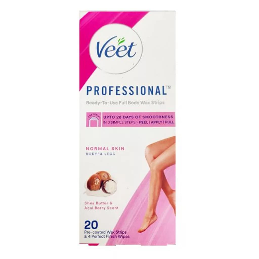 چسب موبر بدن ویت Veet برای پوست نرمال Normal Skin بسته 20 عددی — تصویر ۳