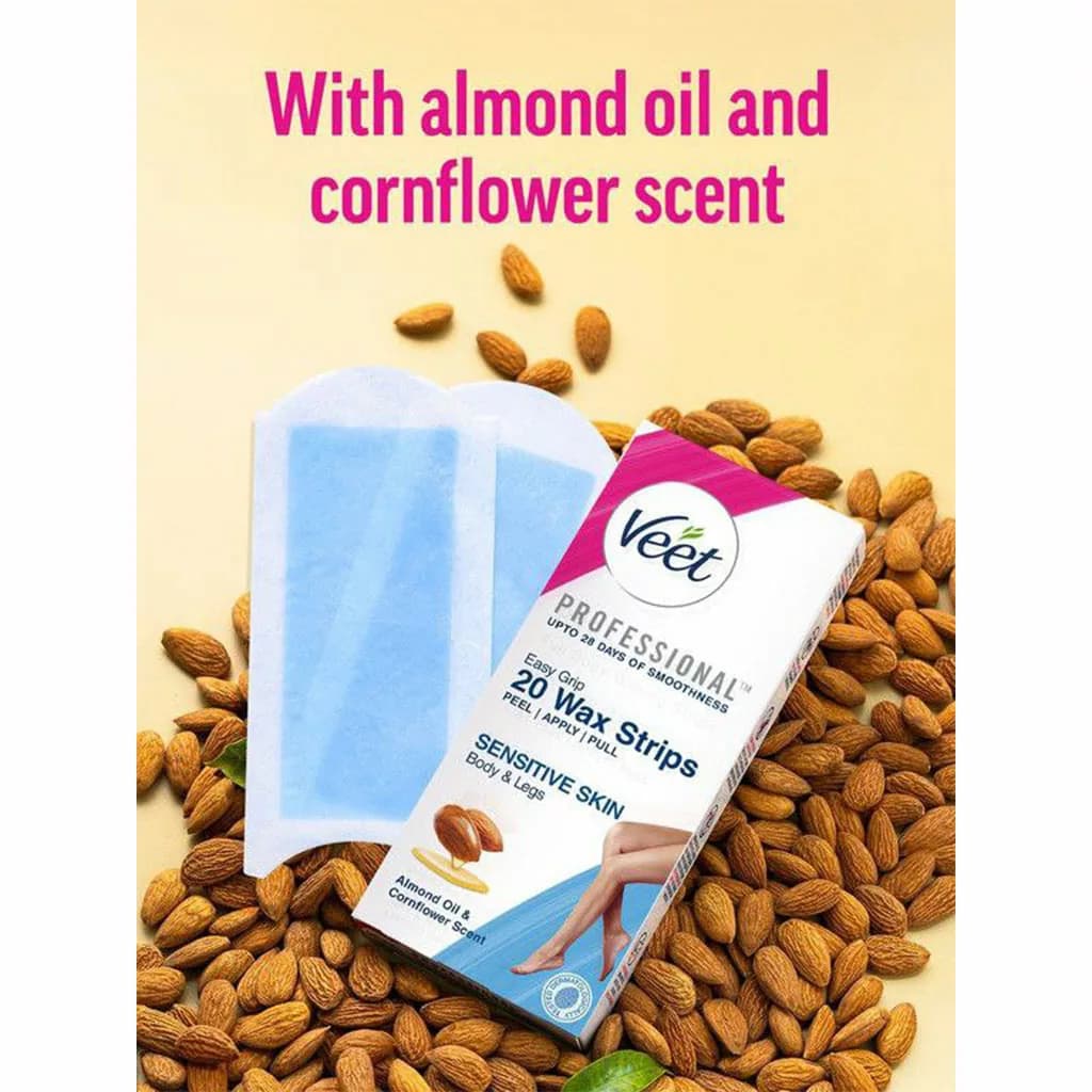 چسب موبر ویت Veet برای پوست حساس Sensitive Skin بسته 20 عددی — تصویر ۹