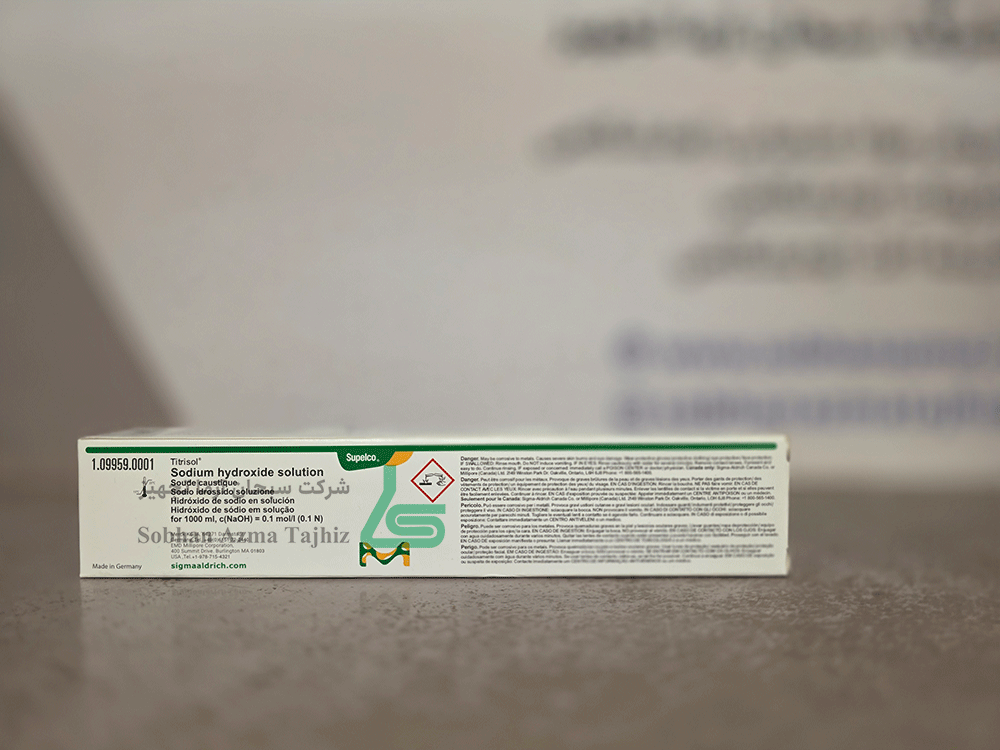 تیترازول سدیم هیدروکساید (سود-NaOH) 0.1 نرمال برند مرک آلمان کد 109959 | 1AMP — تصویر ۷