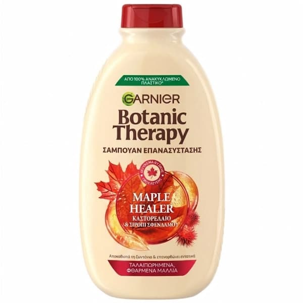 شامپو ترمیم کننده عصاره افرا و روغن بادام گارنیر – حجم 400 میل garnier botanic therapy maple healer