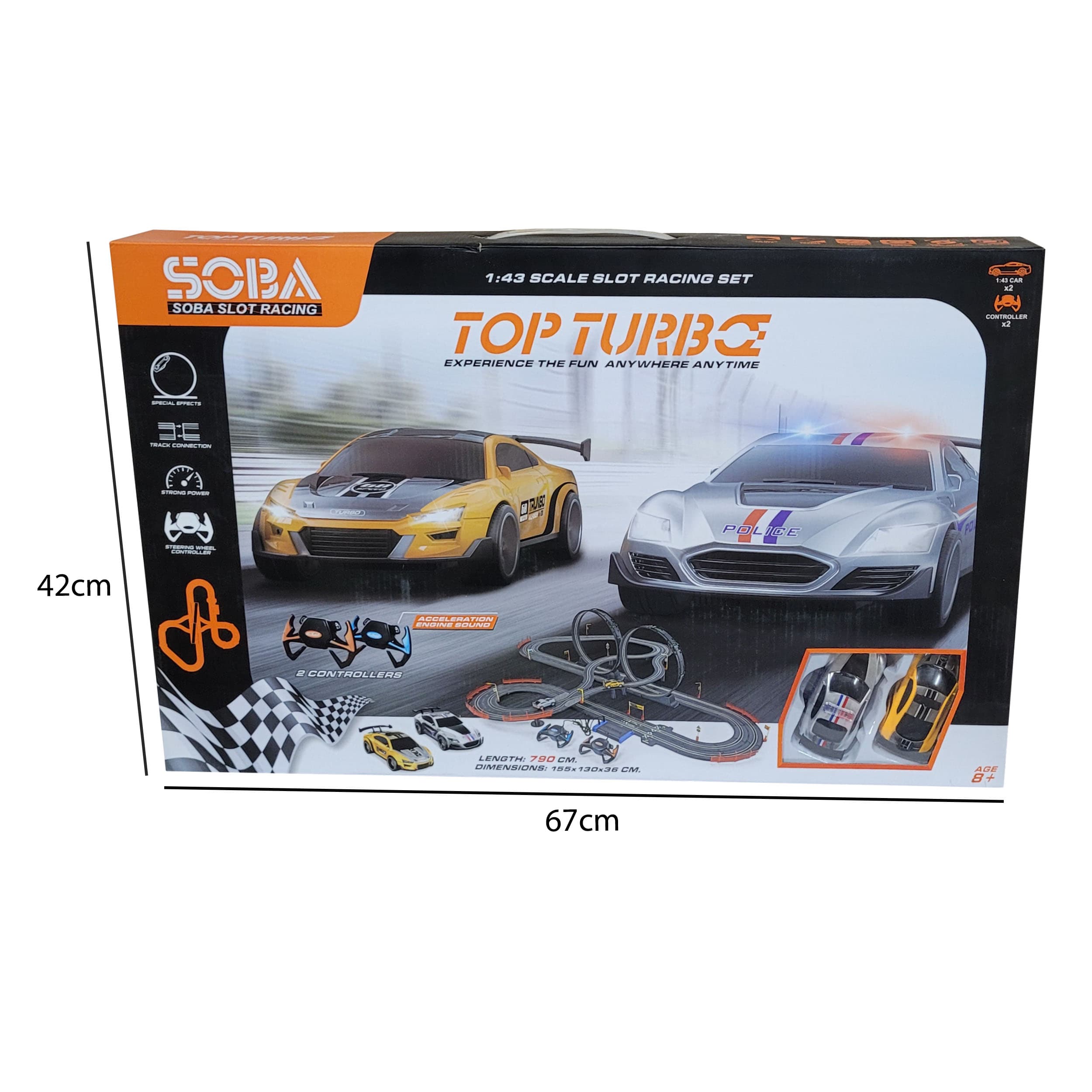 کیت ماشین بازی طرح ریسینگ مدل TOP TURBO کد 090 — تصویر ۲
