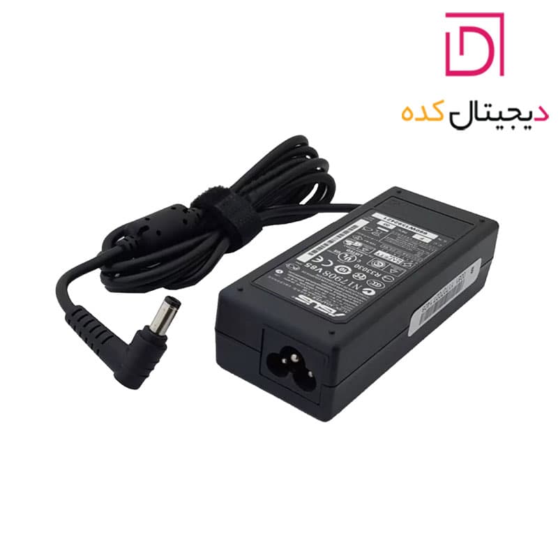 آداپتور لپ تاپ ایسوس 19V 3.42A | برند Gimo Plus | وات 65 | سرفیش 2.5*5.5 میلی متر — تصویر ۳