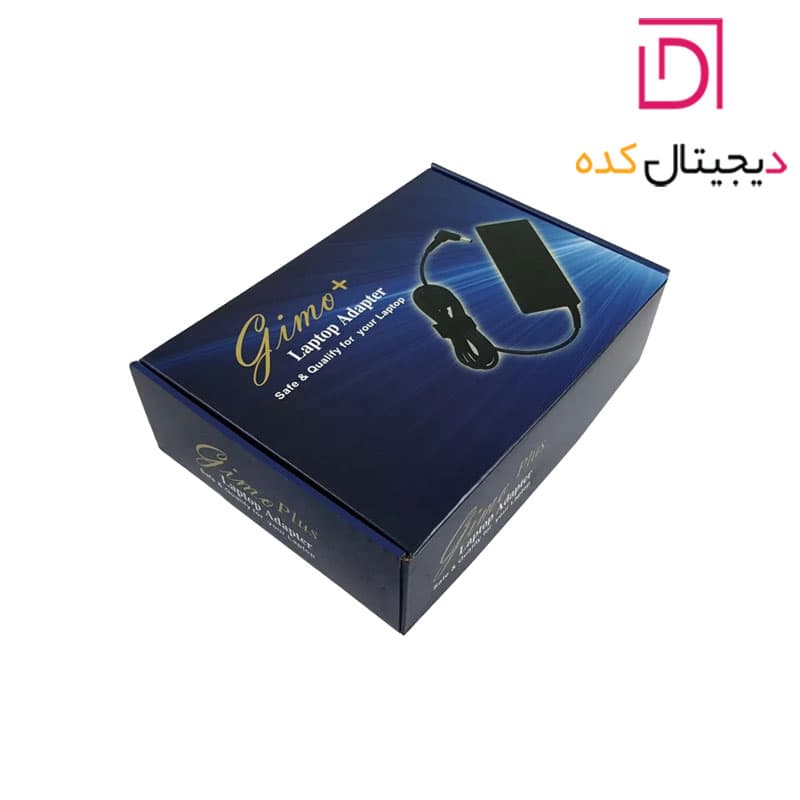 آداپتور لپ تاپ ایسوس 19V 3.42A | برند Gimo Plus | وات 65 | سرفیش 2.5*5.5 میلی متر — تصویر ۴