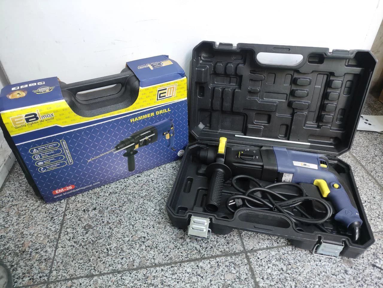 بتن کن سه کاره 26 میلیمتر آبی مکس مدل EM-26 — تصویر ۲