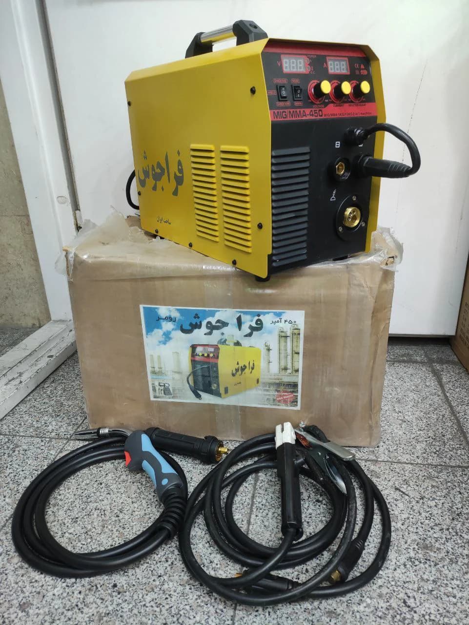 دستگاه جوش CO2 چهارکاره 450 موتور بزرگ فراجوش مدل MIG-MMA-450 — تصویر ۲
