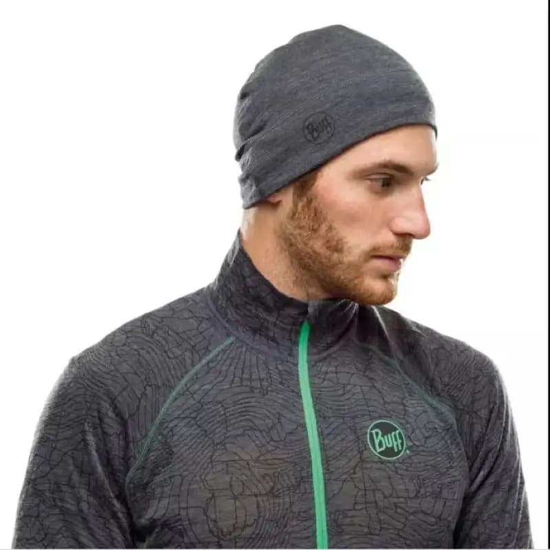 کلاه باف مدل merino light weight beinei solid grey — تصویر ۵
