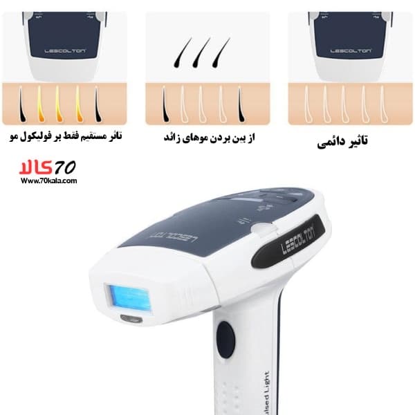 دستگاه لیزر مو خانگی 2in1 umate — تصویر ۴