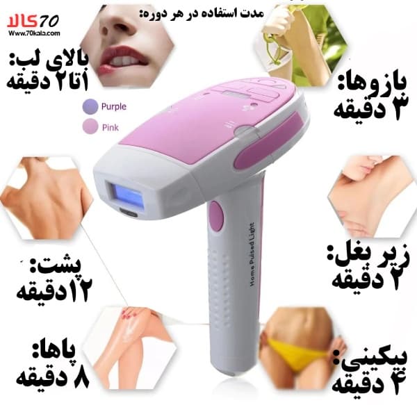 دستگاه لیزر مو خانگی 2in1 umate — تصویر ۷