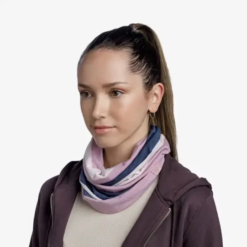 دستمال سر و گردن باف مدل merino move pansy — تصویر ۹