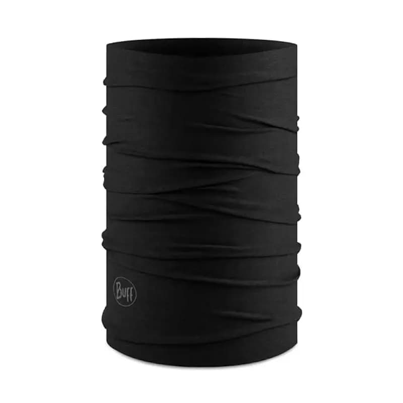 دستمال سر و گردن باف مدل merino light weight solid black — تصویر ۴