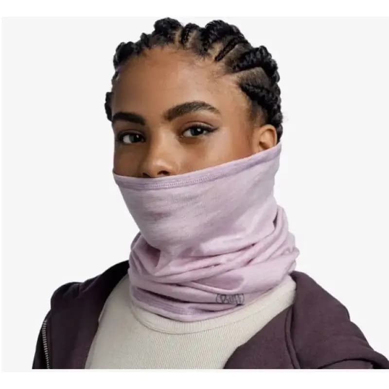 دستمال سر و گردن باف مدل merino light weight multistripes lilac sand — تصویر ۸