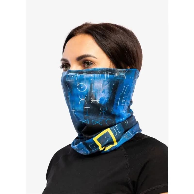 دستمال سر و گردن باف مدل coolnet unrel blue — تصویر ۴