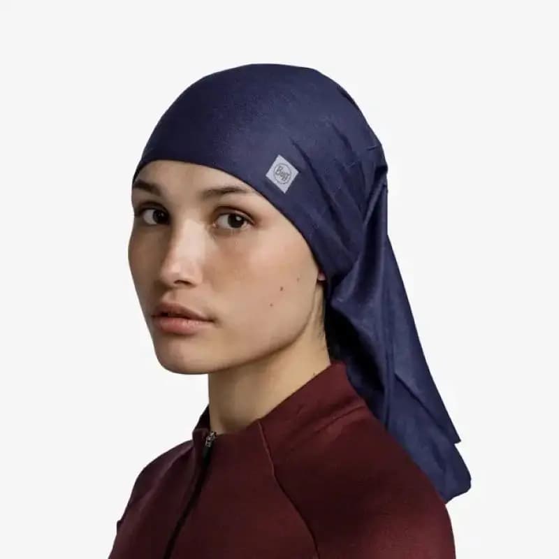 دستمال سر و گردن باف مدل coolnet solid night blue — تصویر ۴