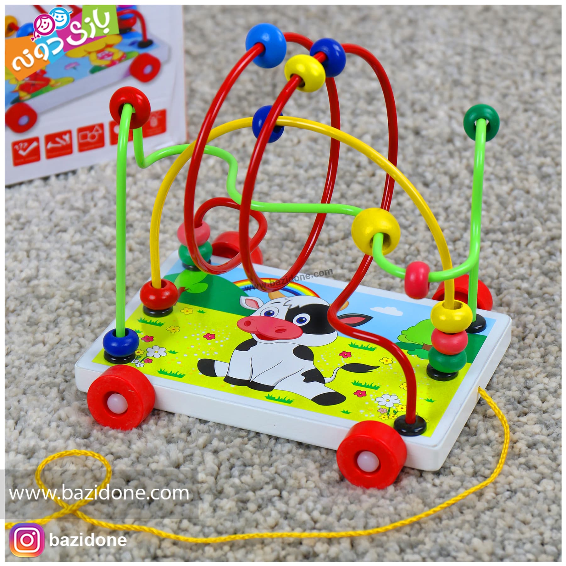 بازی فکری ماز چوبی چرخدار — تصویر ۲