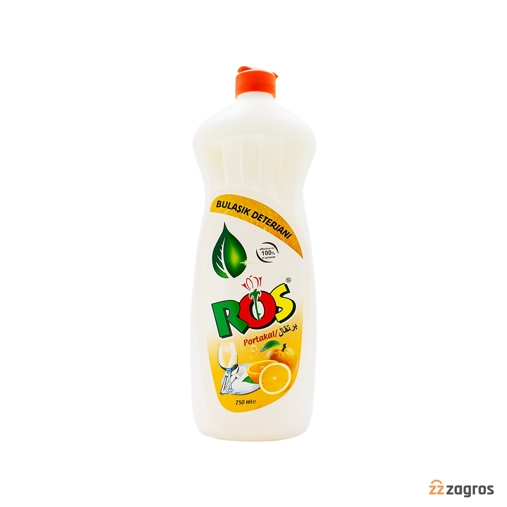 مایع ظرفشویی Ros با رایحه پرتقال 750 میل — تصویر ۴