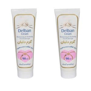 کرم آبرسان دلبان مدل 001 حجم 90 میلی لیتر مجموعه 2 عددی