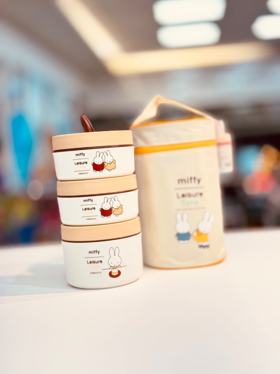 ظرف غذا استیل 3 طبقه Miffy — تصویر ۷