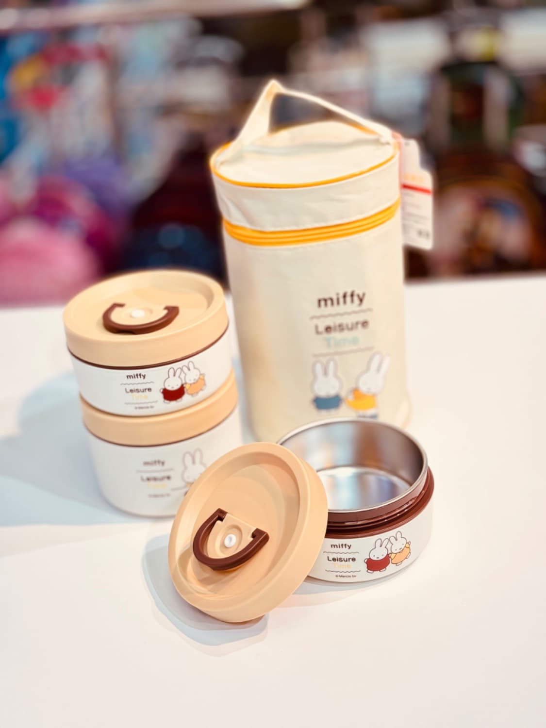 ظرف غذا استیل 3 طبقه Miffy — تصویر ۸