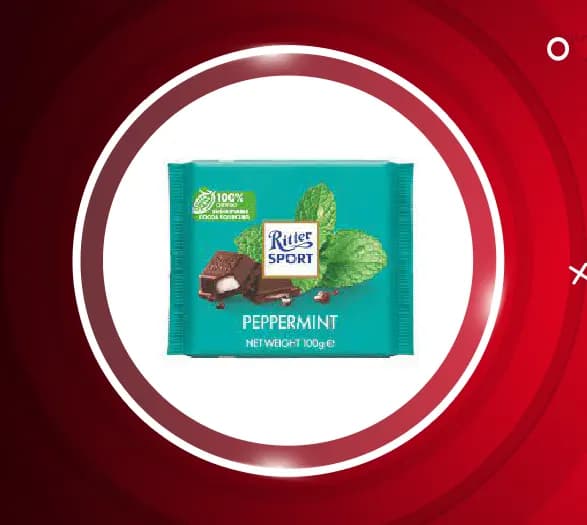 شکلات تلخ ریتر اسپرت Ritter Sport با مغز نعناع 100 گرم — تصویر ۳
