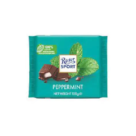 شکلات تلخ ریتر اسپرت Ritter Sport با مغز نعناع 100 گرم — تصویر ۲