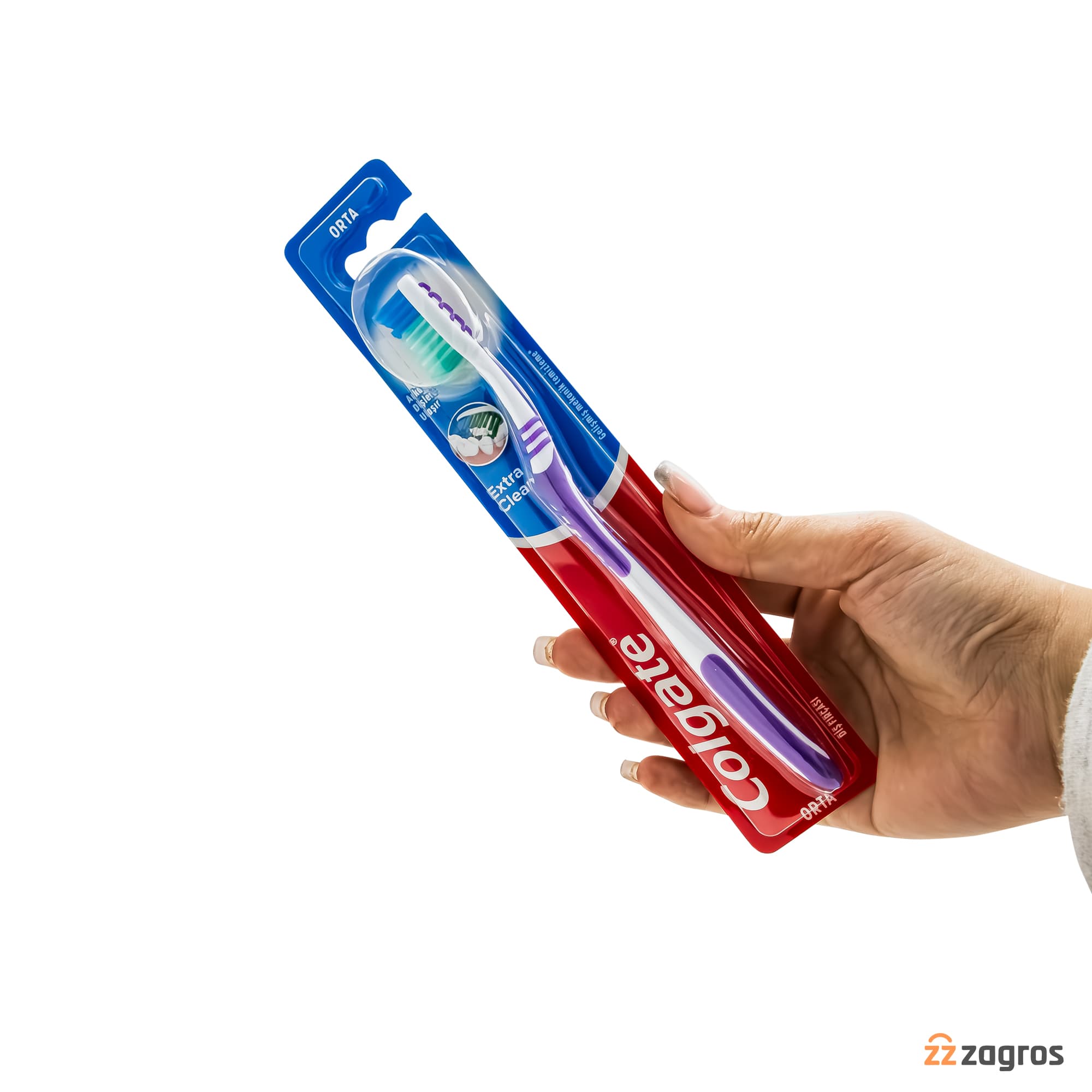 مسواک کلگیت مدل Extra Clean با برس متوسط — تصویر ۳
