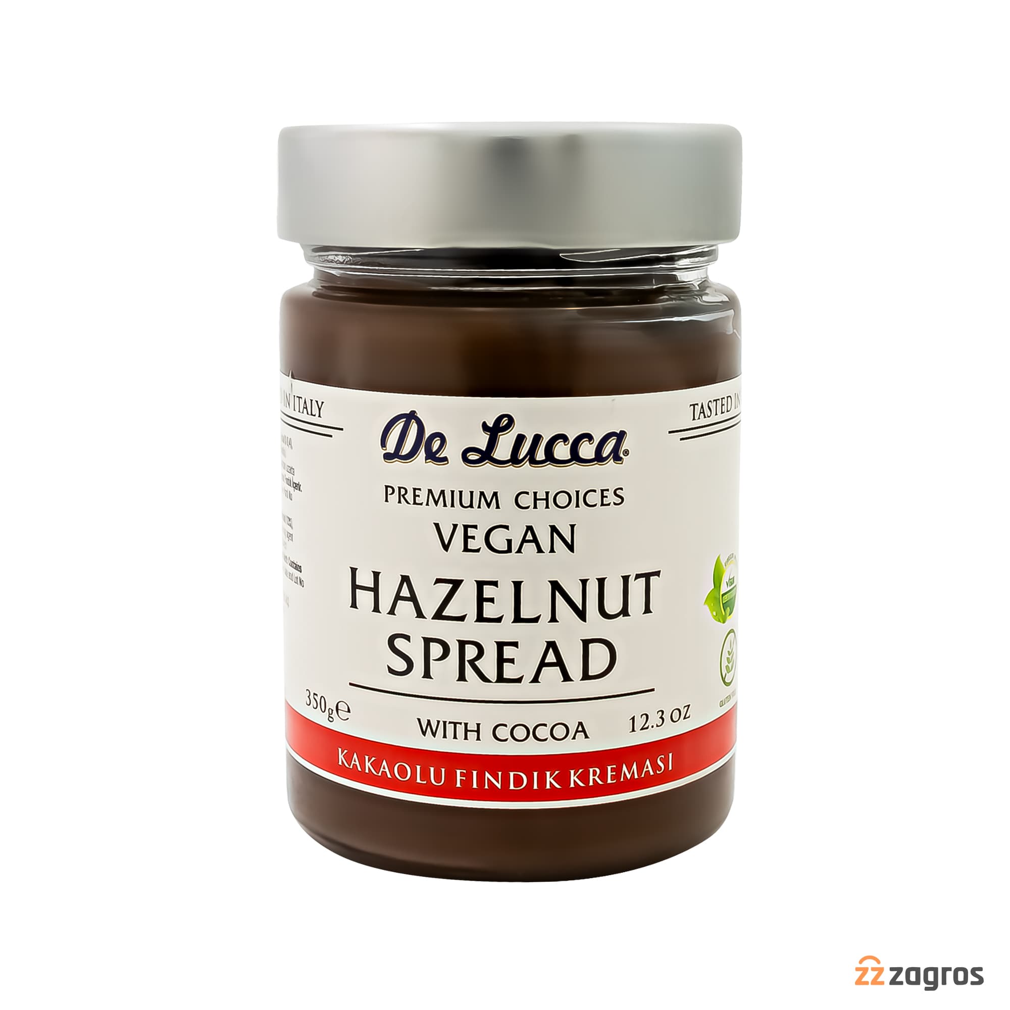 کرم فندق کاکائویی De Lucca سری Hazelnut Spread وزن 350 گرم — تصویر ۵
