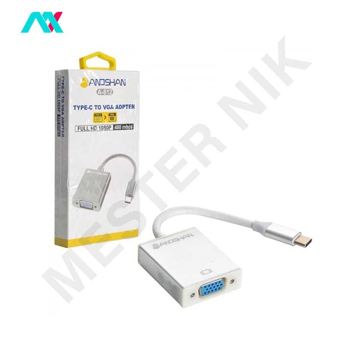 تبدیل Type-C به VGA انوشان مدل A-812 — تصویر ۲