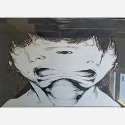 تابلو نقاشی مدادرنگی و آبرنگ manga climber — تصویر ۳