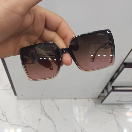 عینک آفتابی زنانه مارک گوچی(قهوه ای تیره) — تصویر ۲