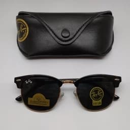 عینک آفتابی ری بن Ray ban مدل کلاب مستر عدسی شیشه — تصویر ۲
