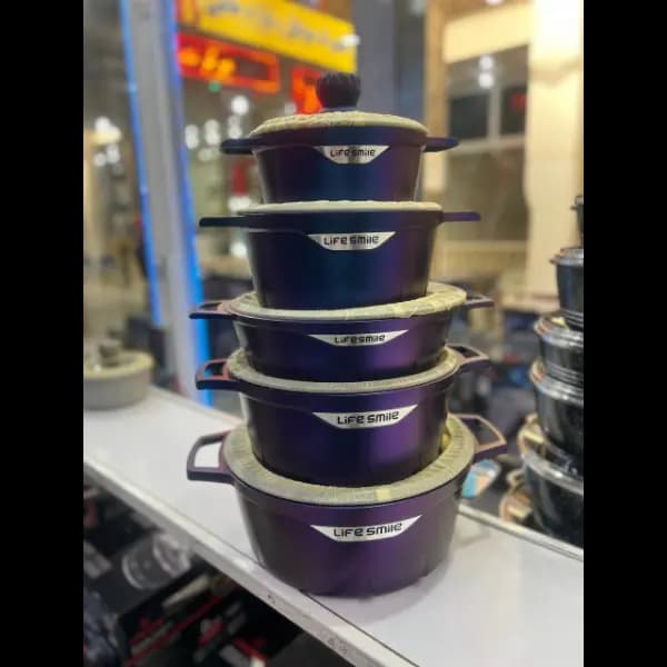 سرویس ۱۰ پارچه ۵ لایه گرانیت life smile-FL20-purple shine — تصویر ۴