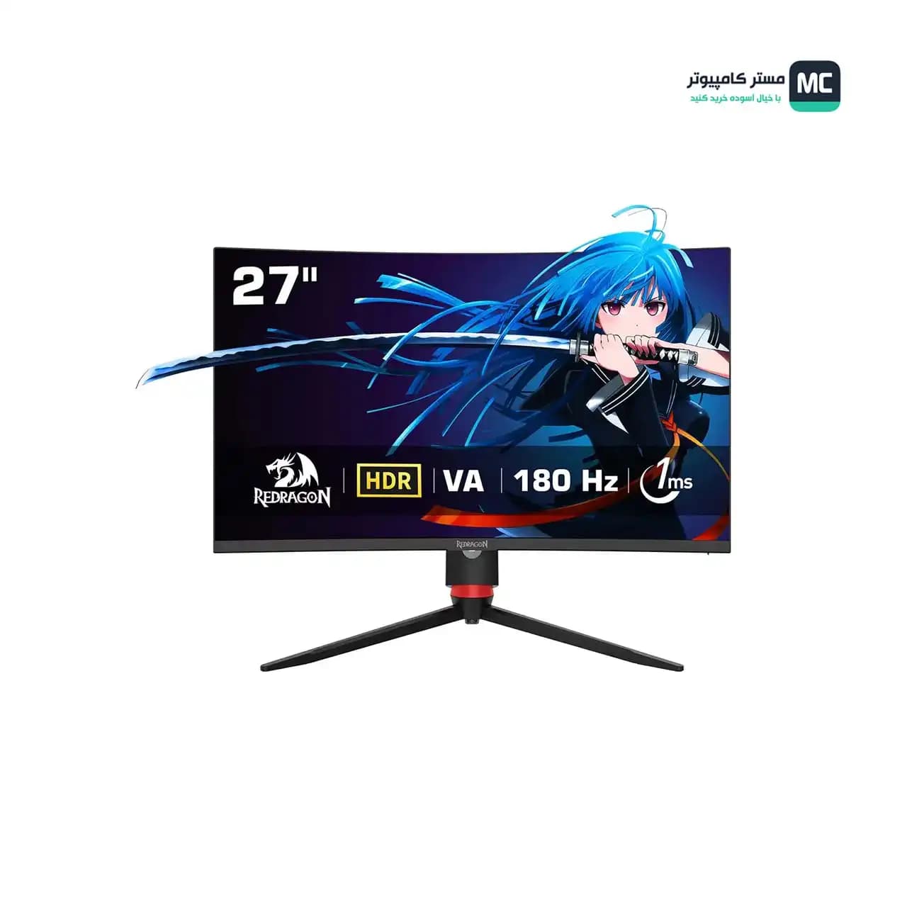 مانیتور گیمینگ 27 اینچ خمیده ردراگون GMQ2712RVC