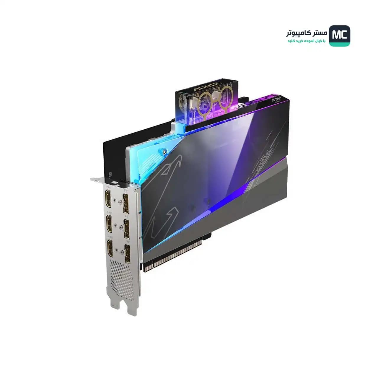 کارت گرافیک گیگابایت AORUS RTX 3080 XTREME WATERFORCE WB 10G — تصویر ۹