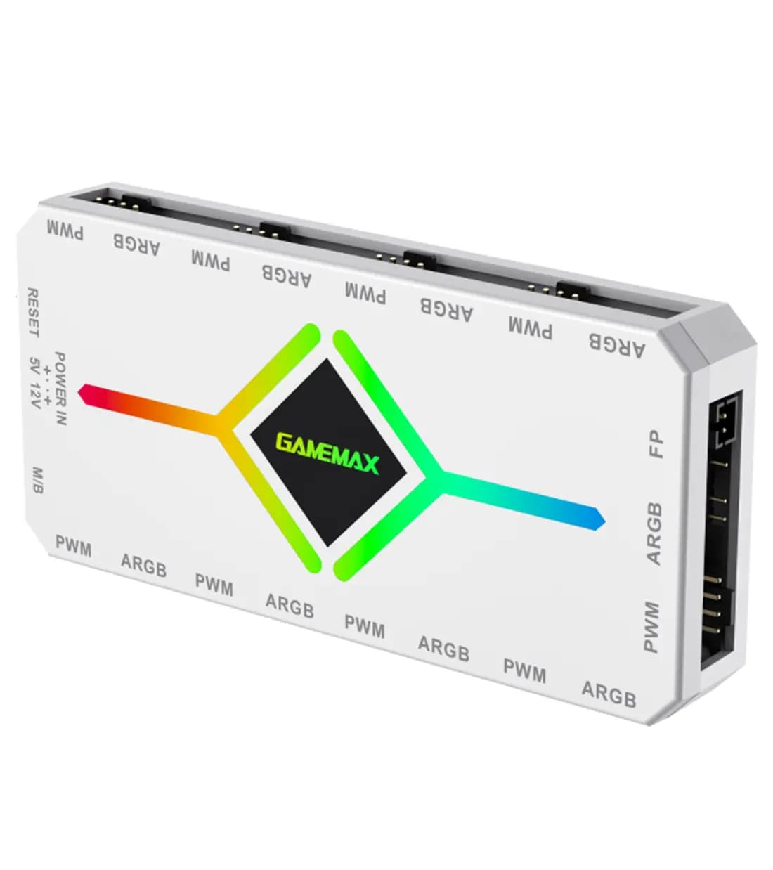 کنترل نورپردازی و سرعت فن گیم مکس V4.0 ARGB HUB PWM WT — تصویر ۱۰