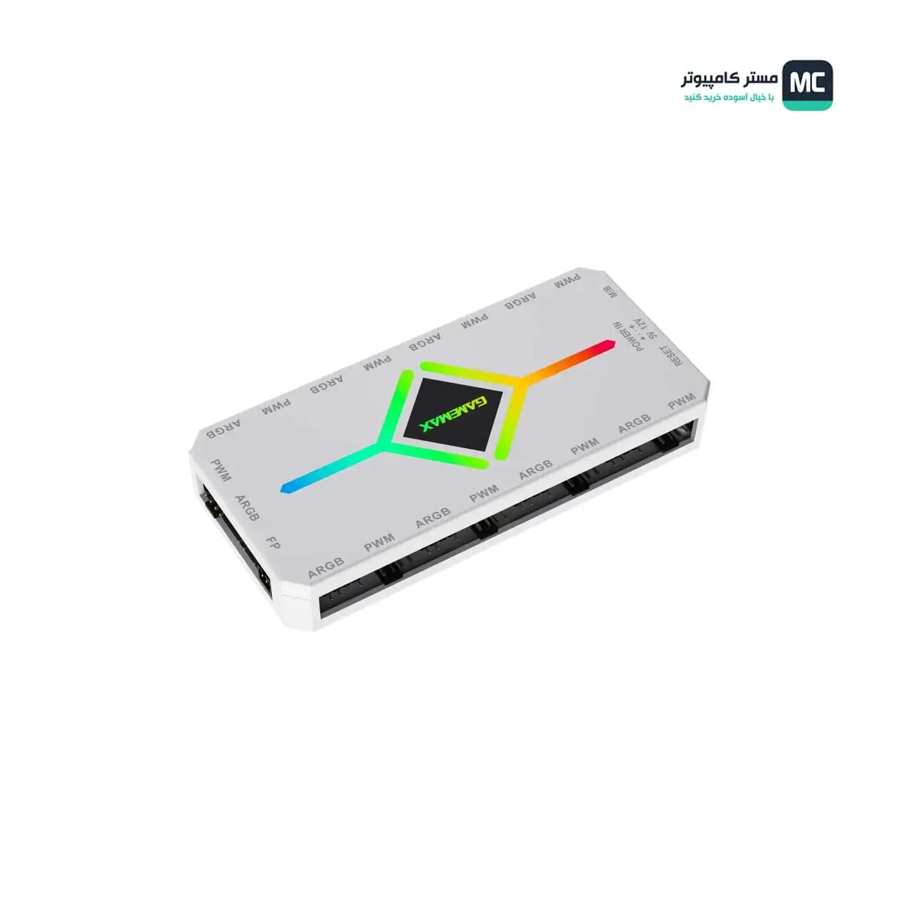 کنترل نورپردازی و سرعت فن گیم مکس V4.0 ARGB HUB PWM WT