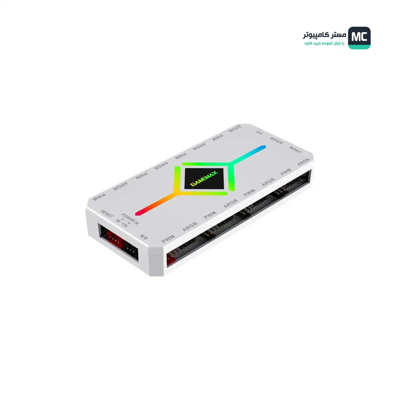 کنترل نورپردازی و سرعت فن گیم مکس V4.0 ARGB HUB PWM WT — تصویر ۶