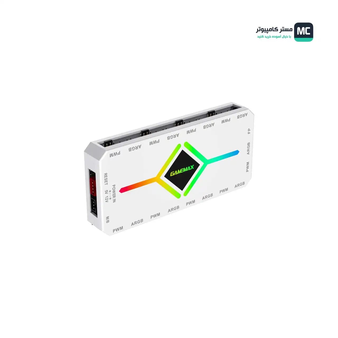 کنترل نورپردازی و سرعت فن گیم مکس V4.0 ARGB HUB PWM WT — تصویر ۳
