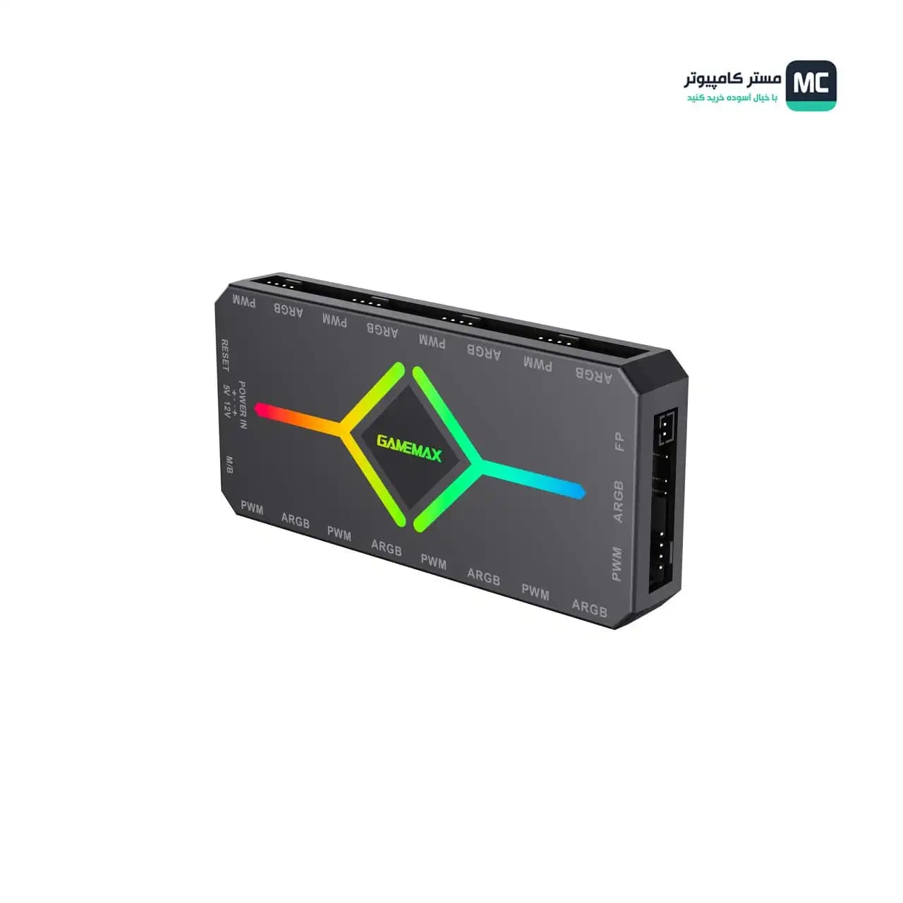کنترل نورپردازی و سرعت فن گیم مکس V4.0 ARGB HUB PWM BK — تصویر ۳