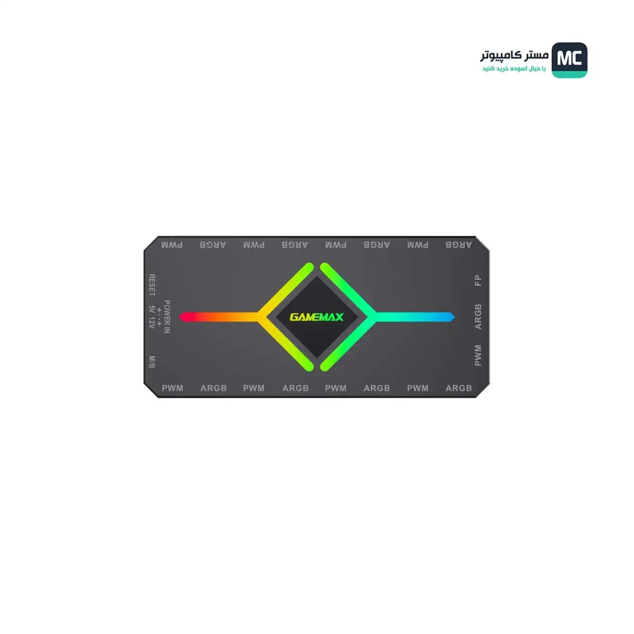 کنترل نورپردازی و سرعت فن گیم مکس V4.0 ARGB HUB PWM BK — تصویر ۴