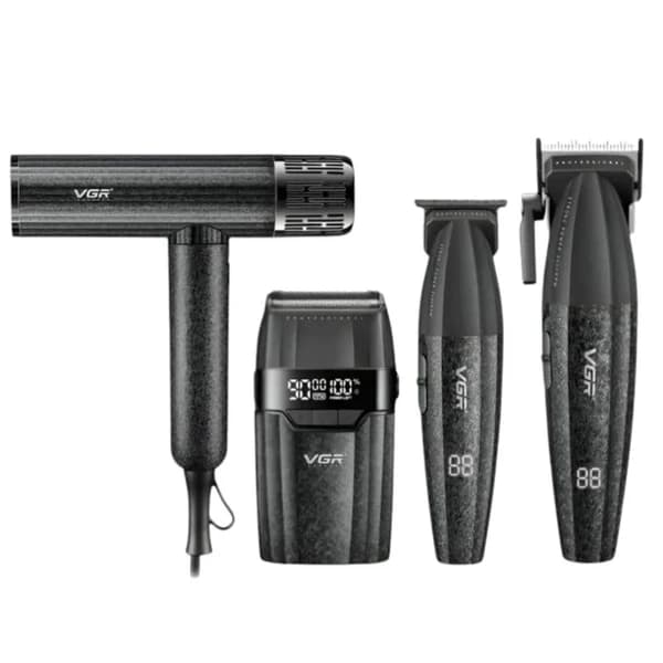 ست چمدانی ماشین اصلاح و سشوار ۴ کاره وی جی ار VGR مدل V-640S4