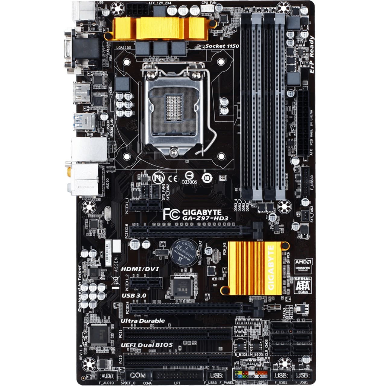 مادربرد گیگابایت دست دوم MOTHERBOARD GIGABYTE GA Z97 HD3