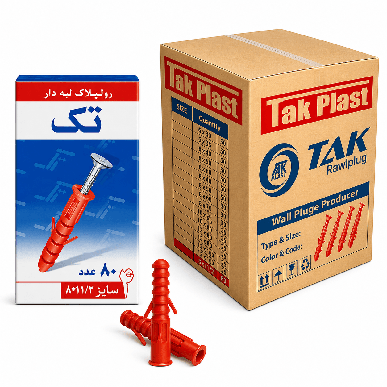 رولپلاک لبه دار تک پلاست سایز 4 کارتن 120 بسته‌ای — تصویر ۲