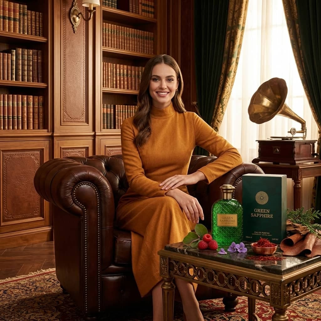 عطر ادکلن زنانه مردانه بودیسیا د ویکتوریوس گرین سفیر فراگرنس ورد مدل گرین سفیر (Fragrance World Green Sapphire) حجم 100 میل — تصویر ۱۲