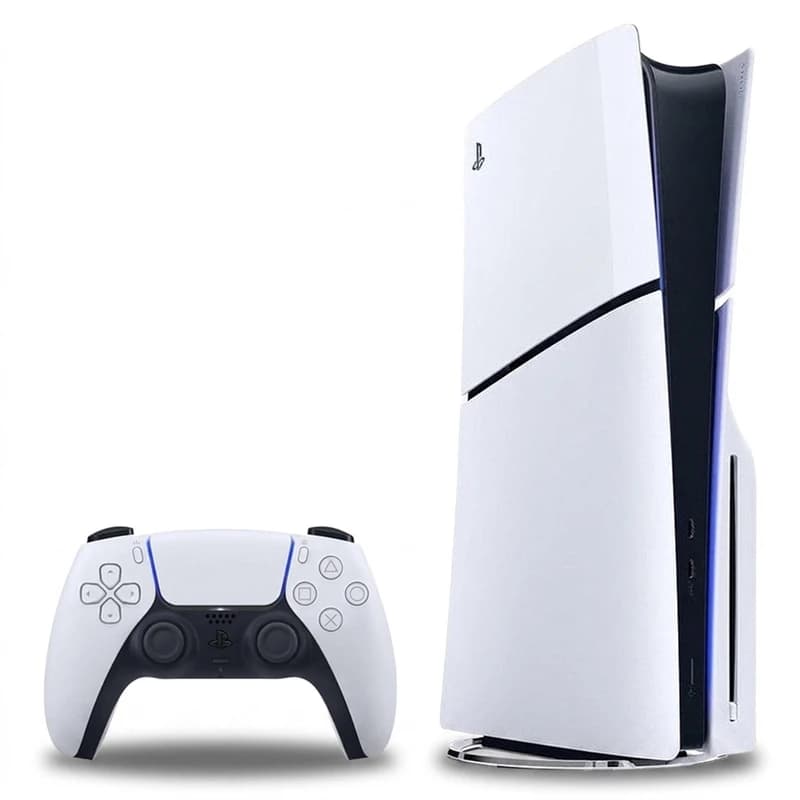 کنسول ps5 slim disc 1tb/ ریجن اروپا / اکانتی/ سفید/تک دسته سفید/ کارکرده