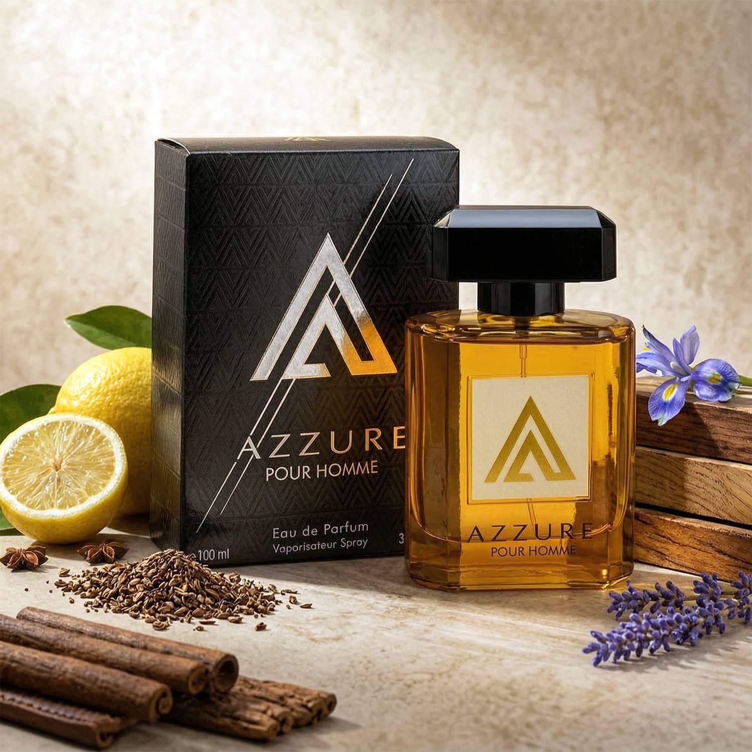 عطر ادکلن مردانه آزارو پور هوم فراگرنس ورد مدل آزور پور هوم (Fragrance World Azzure Pour Homme) حجم 100 میل — تصویر ۱۲