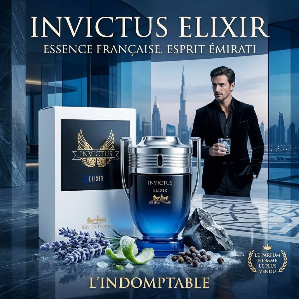 عطر ادکلن 2026 مردانه پاکو رابان اینویکتوس الکسیر جسیکا توین فرانسه مدل اینویکتوس الکسیر (jessica twain INVICTUS ELIXIR) حجم 100 میل